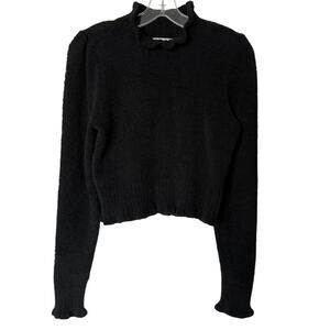 525 Revolve Mock Neck Long Sleeve Black Sweater Womens Size Small